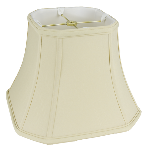 Square Cut Corner Shantung with Piping