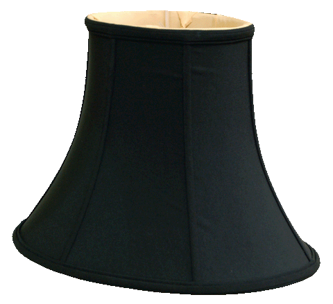 Oval Bell Shantung with Gold Lining & Piping