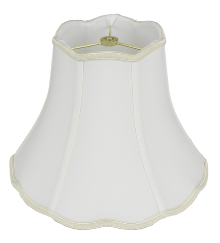Bell Scallop Shantung with Top & Bottom Piping