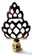Polished Brass Tree Finial