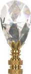 Crystal Pear Drop Finial