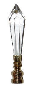 Clear Crystal Spear Finial