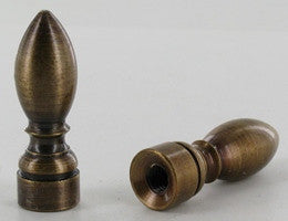 Antique Brass Bullet Finial