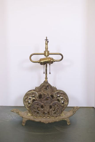 Brass Lamp Designed with Mail Slots